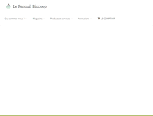 Tablet Screenshot of lefenouil-biocoop.fr